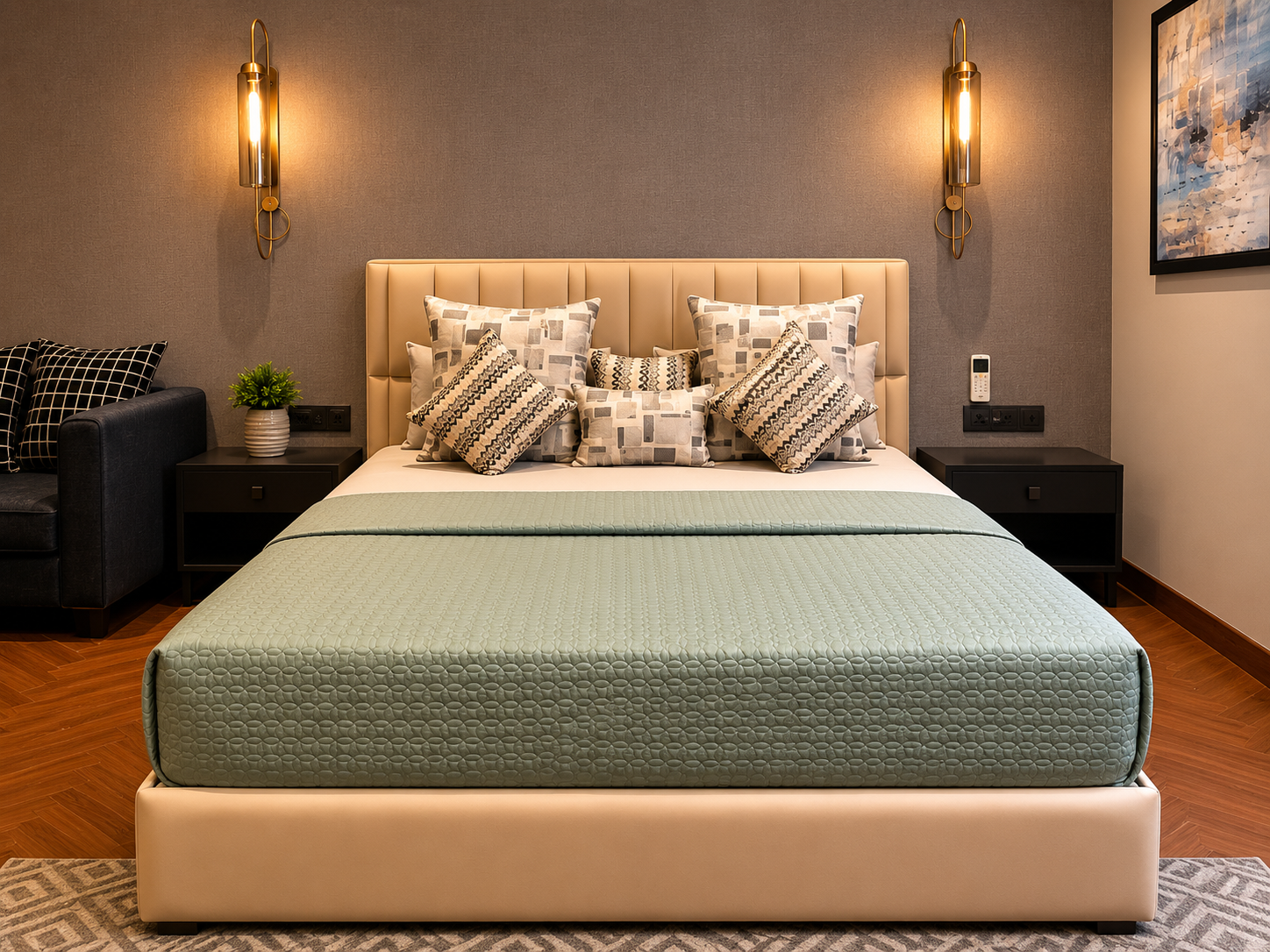 Premium guest room at Bel-la Mondè Residency
